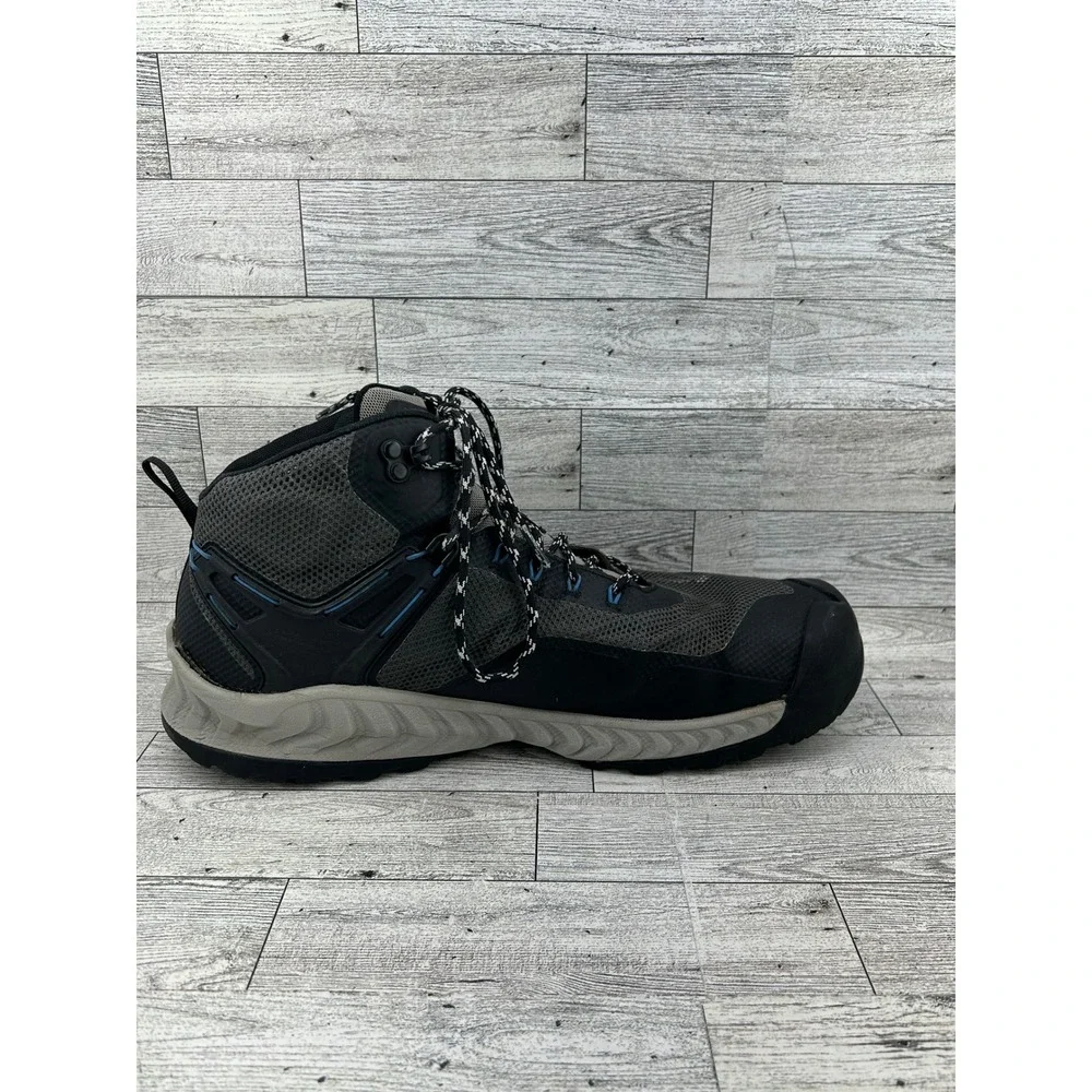 KEEN Konnectfit Waterproof Mid Hiking Boots Men's‎ Size 11.5 Gray Blue